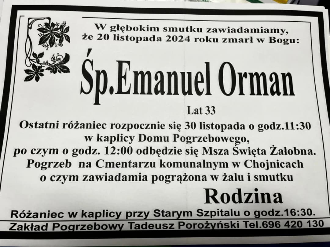 Jak sprawdzić datę pogrzebu w Chojnicach i uniknąć niepewności